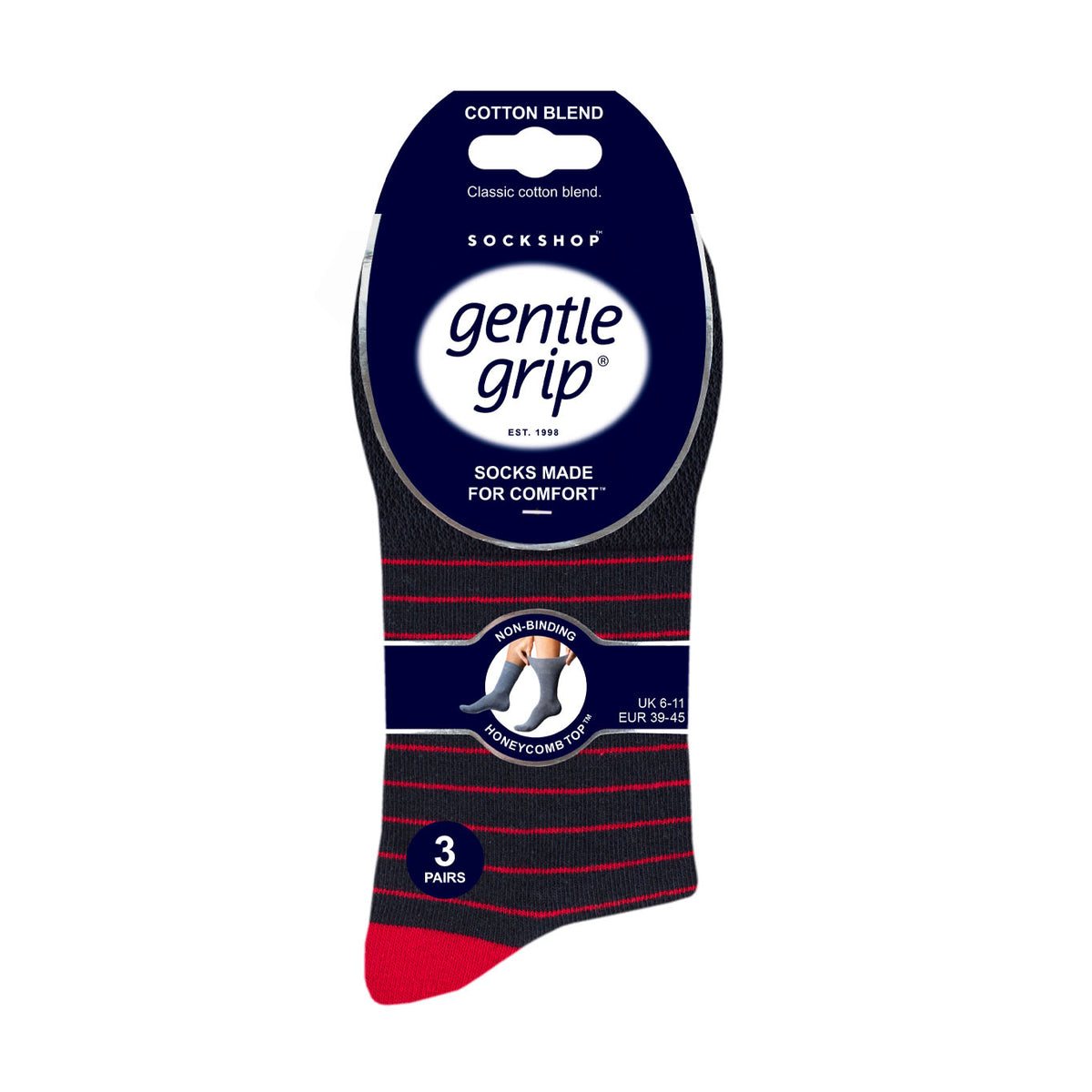 3 Pairs Men's Cotton Socks - Compass