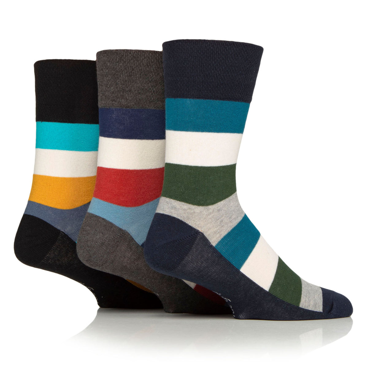 3 Pairs Men's Cotton Socks - Open Air