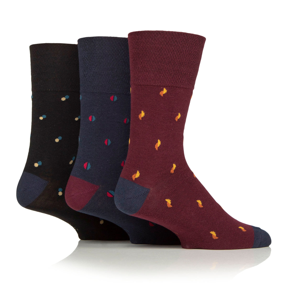 3 Pairs Men's Cotton Socks - Syndicate