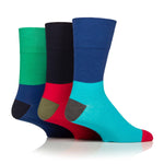 Load image into Gallery viewer, 3 Pairs Men's Colourburst Cotton Socks - Colour Hybrid mix
