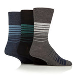 Load image into Gallery viewer, 3 Pairs Men's Cotton Socks - Gradient Stripe
