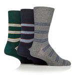 Load image into Gallery viewer, 3 Pairs Men's Cotton Socks - Bohemian Stripe
