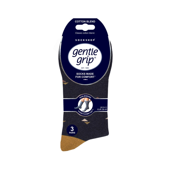 3 Paar Herren-Baumwollsocken – Modernisiertes Argyle