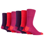 Load image into Gallery viewer, 6 Pairs Men&#39;s Colourburst Cotton Socks - Fiery
