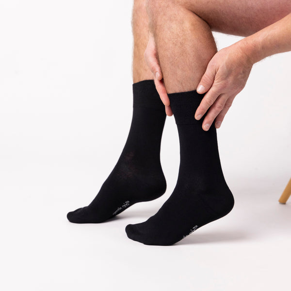3 Pairs Men's Bamboo Socks - Black