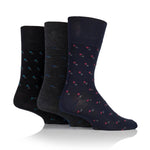 Load image into Gallery viewer, 3 Pairs Men's Bamboo Socks - Suit Black/Navy/Charcoal
