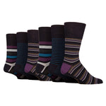 Load image into Gallery viewer, 6 Pairs Men&#39;s Bamboo Socks - Mirage Stripe
