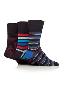 3 Pairs Men's Cotton Socks - Sailor Stripe