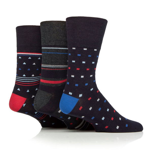 3 Pairs Men's Bamboo Socks - Chilli Pepper