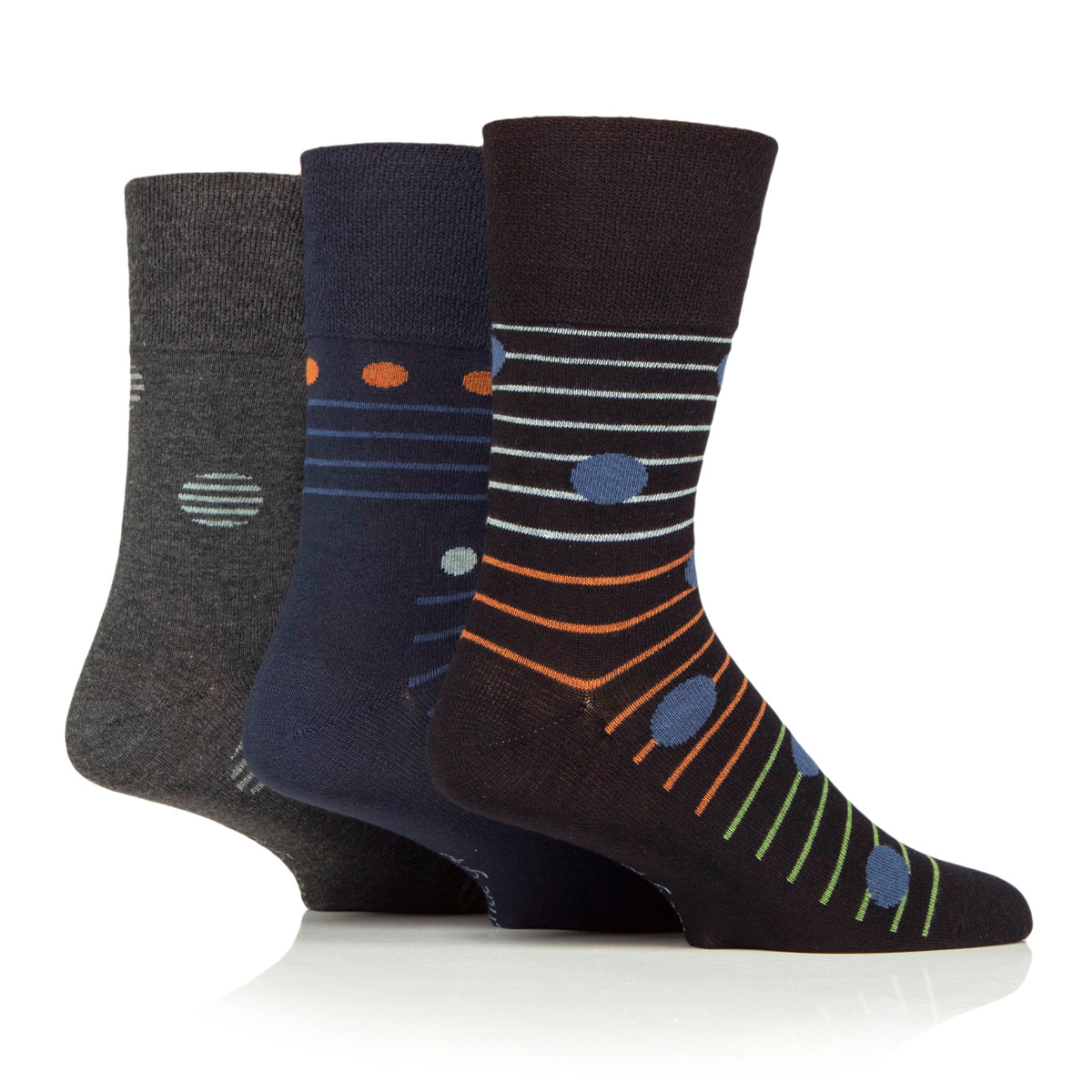 3 Pairs Men's Bamboo Socks - Sphere
