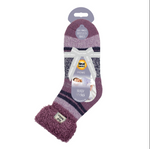 Load image into Gallery viewer, Ladies Original Sleep Socks with Turnover Top - Muted Mulberry
