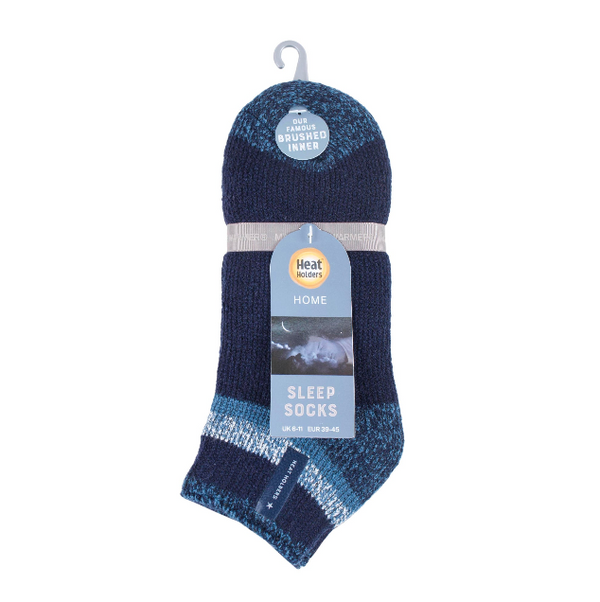 Mens Original Ankle Length Sleep Socks - Navy & Blue