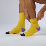 Load and play video in Gallery viewer, 3 Pairs Men's Colourburst Cotton Socks - Colour Hybrid
