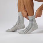 Load and play video in Gallery viewer, 3 Pairs Men's Cotton Socks - Mono Spot Stripe
