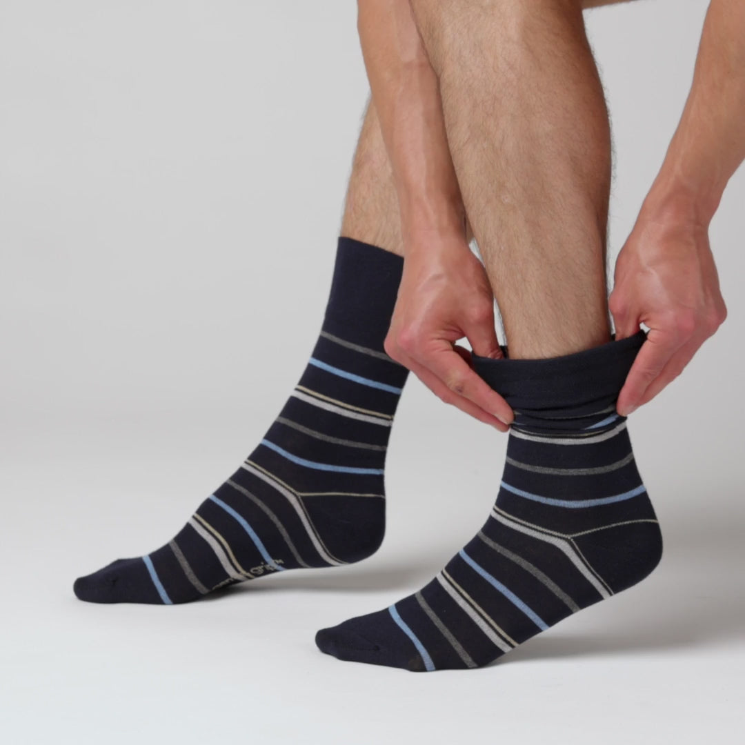 6 Pairs Men's Cotton Socks - Sea Breeze