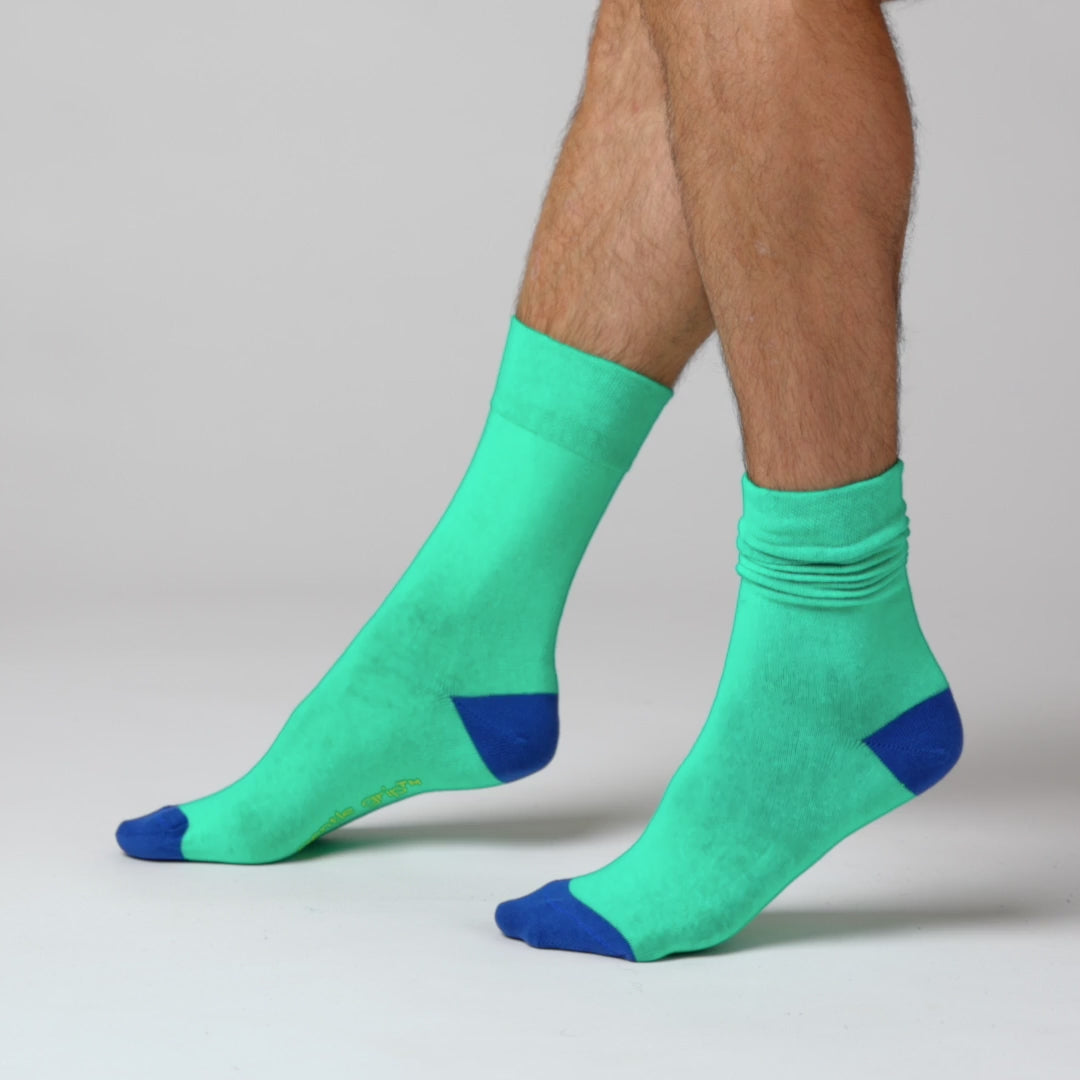 6 Pairs Men's Colourburst Cotton Socks - Leisure