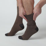 Load and play video in Gallery viewer, 3 Pairs Men's Apex Cotton Socks - Brown
