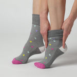 Load and play video in Gallery viewer, 3 Pairs Ladies Colourburst Cotton Socks - Sweetheart
