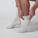 Load and play video in Gallery viewer, 3 Pairs Men's Bigfoot Cotton Socks - White
