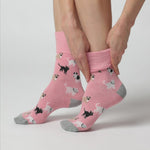 Load and play video in Gallery viewer, 3 Pairs Ladies Fun Feet Cotton Socks - Pets
