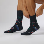 Load and play video in Gallery viewer, 3 Pairs Men's Fun Feet Cotton Socks - Dinosauria
