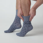 Load and play video in Gallery viewer, 3 Pairs Men's Twilight Cotton Socks - Navy/Denim
