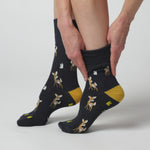 Load and play video in Gallery viewer, 3 Pairs Ladies Fun Feet Cotton Socks - Woodland Walk
