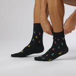 Load and play video in Gallery viewer, 3 Pairs Men's Fun Feet Cotton Socks - Coffee
