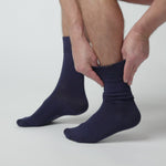 Load and play video in Gallery viewer, 3 Pairs Men's Plain Cotton Socks - Navy
