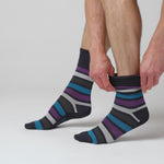 Load and play video in Gallery viewer, 6 Pairs Men&#39;s Bamboo Socks - Mirage Stripe
