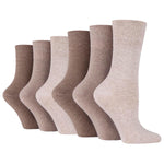 Load image into Gallery viewer, 6 Pairs Ladies Diabetic Socks - Natural Mix
