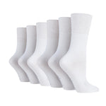 Load image into Gallery viewer, 6 Pairs Ladies Diabetic Socks - White
