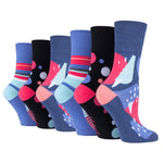 Load image into Gallery viewer, 6 Pairs Ladies Colourburst Cotton Socks - Colour Pop
