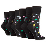 Load image into Gallery viewer, 6 Pairs Ladies Colourburst Cotton Socks - Pastel Shower
