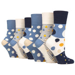 Load image into Gallery viewer, 6 Pairs Ladies Cotton Socks - Summer Spots
