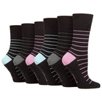 Load image into Gallery viewer, 6 Pairs Ladies Bamboo Socks - Minimal Stripe
