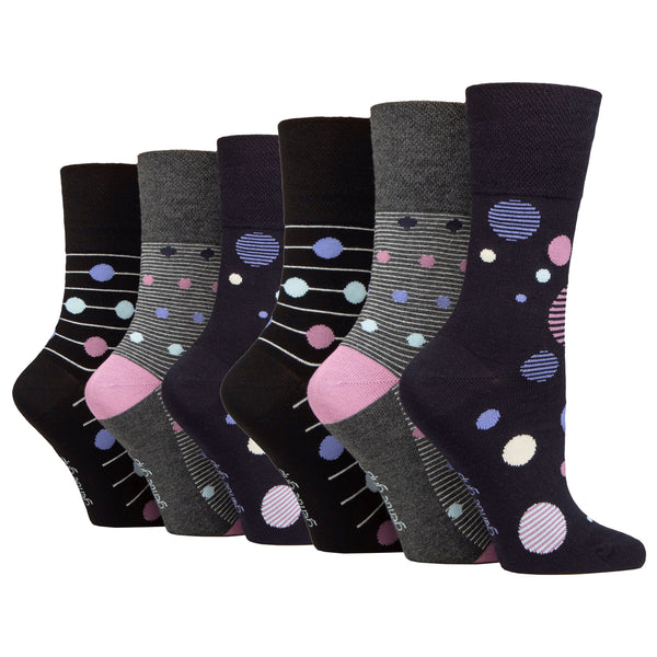 6 Pairs Ladies Bamboo Socks - Orb Horizon