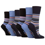 Load image into Gallery viewer, 6 Pairs Ladies Bamboo Socks - Stripey Array
