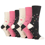 Load image into Gallery viewer, 6 Pairs Ladies Bamboo Socks - Starry Night
